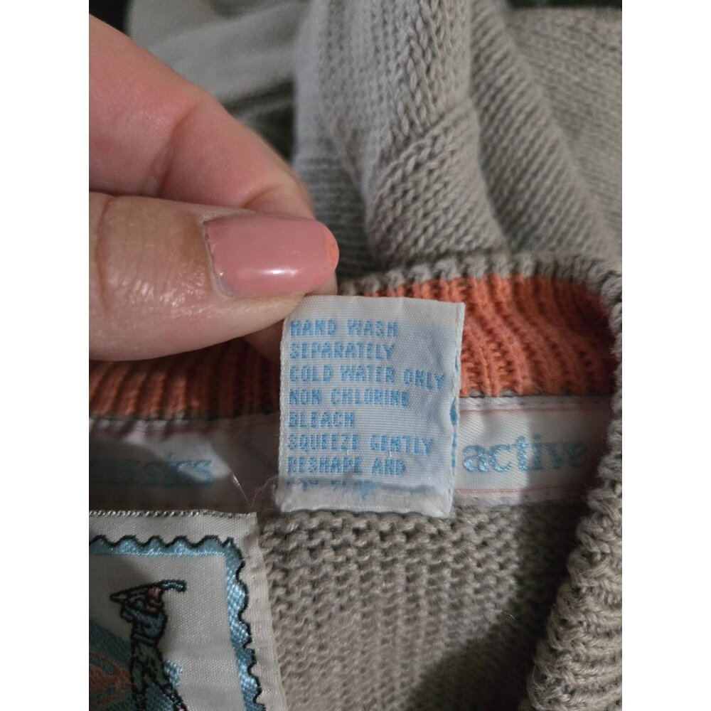 Vintage Mens Golf Sweater Large Sport Retro Grandpa Knit Outdoor Embroidered - Picture 5 of 8